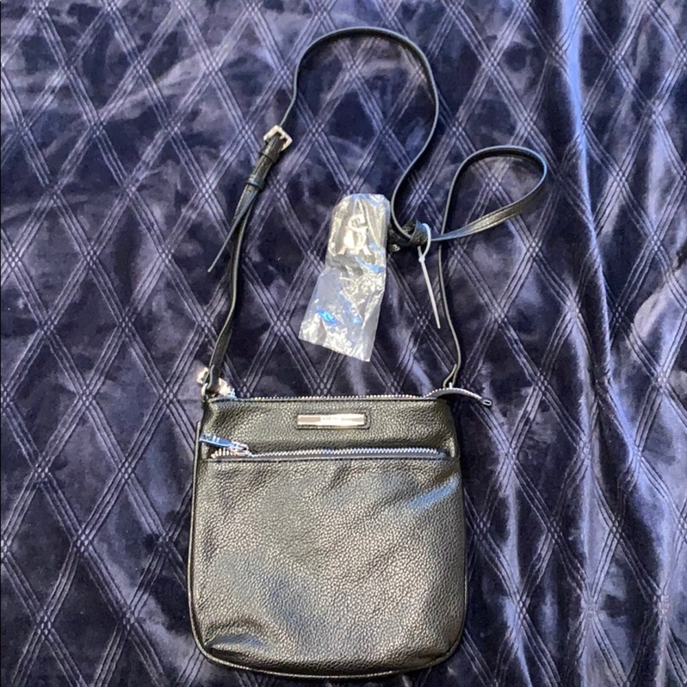 Steve Madden Black Leather Crossbody Bag